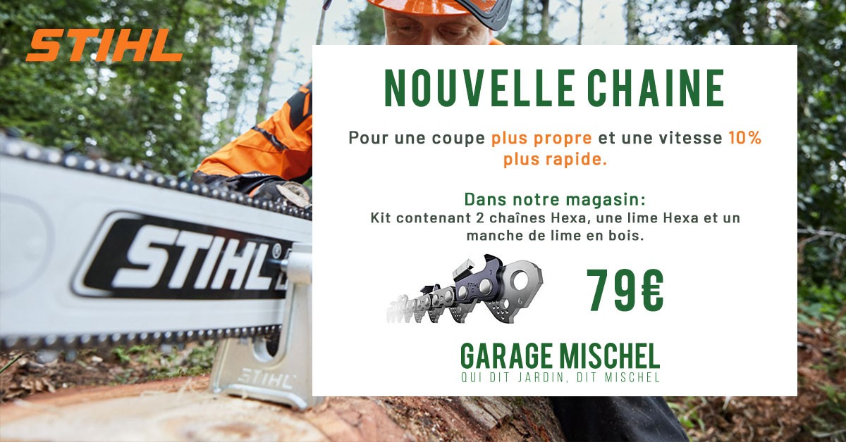 Nouveau: Chaîne de tronçonneuse RAPID HEXA STIHL