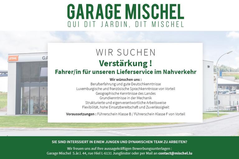 Verstärkung - Fahrer/in Verstärkung - Fahrer/in